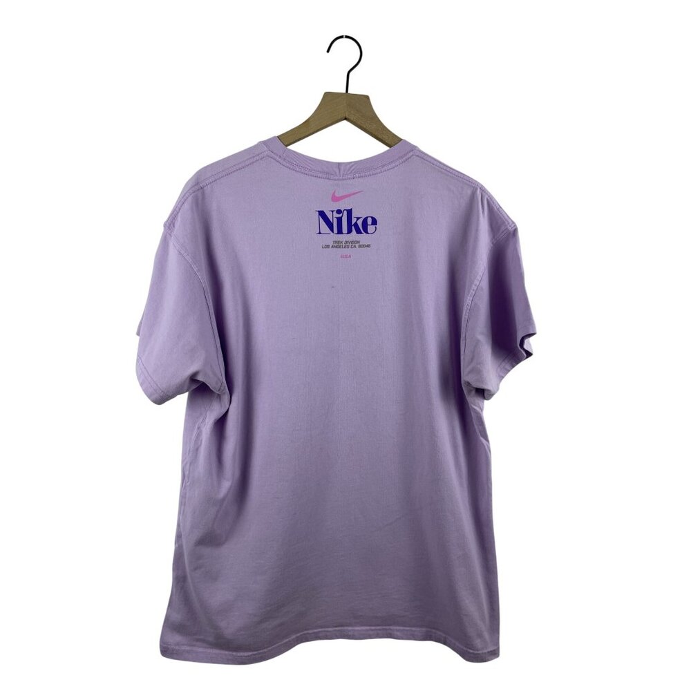 Nike Men's Large Trek Division Snake Pastel Purple Short Sleeve Graphic T-Shirt - Picture 8 of 10